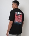 Shop Men's Black Chibi Iron Graphic Printed Oversized T-shirt-Design