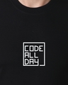 Shop Men's Black Code All Day Printed T-shirt-Full