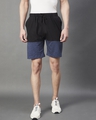 Shop Men's Black Color block Shorts-Front