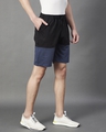 Shop Men's Black Color block Shorts-Design