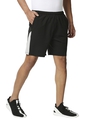 Shop Men's Black Color Block Casual Shorts-Full
