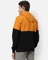 Shop Men's Black Color Block Hooded Sweatshirt-Design
