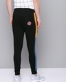 Shop Men's Black Color Block Joggers-Design