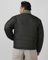 Shop Men's Black & Grey Color Block Oversized Plus Size Jacket-Design