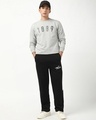 Shop Men's Black Go Rogue Color Block Oversized Track Pants-Full