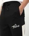 Shop Men's Black Go Rogue Color Block Oversized Track Pants