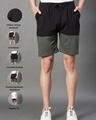 Shop Men's Black Color block Shorts
