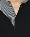 Shop Men's Black Color Block Slim Fit T-shirt