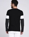 Shop Men's Black Color Block Slim Fit T-shirt-Full