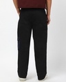 Shop Men's Black Color Block Straight Fit Cargo Pants-Design