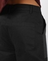 Shop Men's Black Color Block Straight Fit Cargo Pants