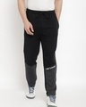 Shop Men's Black Track Pants-Front