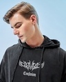 Shop Men's Black Confusion Graphic Printed Oversized Hoodie