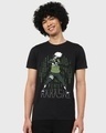 Shop Men's Black Copy Ninja Graphic Printed T-shirt-Front