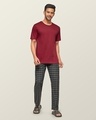 Shop Men's Black Cotton Checkmate Lounge Pants