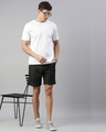 Shop Men's Black Cotton Linen Shorts