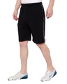 Shop Men's Black Cotton Shorts-Full