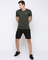 Shop Men's Black Cotton Shorts-Front