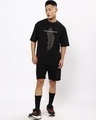 Shop Men's Black Create Good Stories Graphic Printed Oversized T-shirt-Design