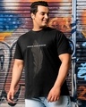 Shop Men's Black Create Good Stories Graphic Printed Plus Size T-shirt-Front