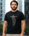 Shop Men's Black Create Good Stories Graphic Printed Plus Size T-shirt-Front