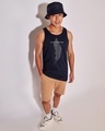 Shop Men's Black Create Good Stories Graphic Printed Vest-Full