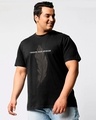 Shop Men's Black Create Good Stories Graphic Printed Plus Size T-shirt-Front