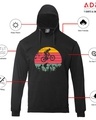 Shop Men's Black Cycling Graphic Printed Hoodie-Design