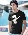 Shop Men's Black Dab Marshmello Graphic Printed T-shirt-Front
