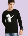 Shop Men's Black Dab Marshmello T-shirt-Front