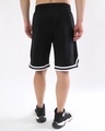 Shop Men's Black Dark Night Graphic Printed Relaxed Fit Shorts-Full