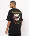 Shop Men's Black Dark Side Graphic Printed Oversized T-shirt-Front