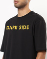 Shop Men's Black Dark Side Graphic Printed Oversized T-shirt-Design