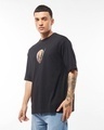 Shop Men's Black Deadpool Duo Graphic Printed Oversized T-shirt-Full