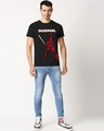 Shop Men's Black Deadpool Sword Graphic Printed T-shirt-Design