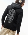 Shop Men's Black Death Eater Graphic Printed Hoodies-Front