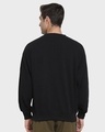 Shop Men's Black Death Mark Graphic Printed Oversized Sweatshirt-Full