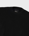Shop Men's Black Death Mark Graphic Printed Oversized Sweatshirt