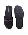 Shop Men's Black Death Note Typography Sliders