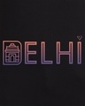 Shop Men's Black Delhi Typography T-shirt