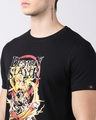 Shop Men's Black Anime Demon Slayer Zenitsu Agatsuma Graphic Printed T-shirt