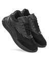 Shop Men's Black Designer Sneakers-Front