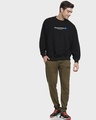 Shop Men's Black Disappointment Typography Oversized Sweatshirt-Design