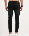 Shop Men's Black Distressed Skinny Fit Jeans-Full