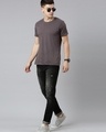 Shop Men's Black Distressed Slim Fit Jeans