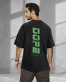 Shop Men's Black Dope Af Typography Oversized T-shirt-Front