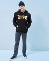 Shop Men's Black Dope Bear Graphic Printed Oversized Hoodies