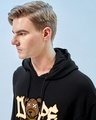 Shop Men's Black Dope Bear Graphic Printed Oversized Hoodies