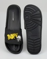 Shop Men's Black Dope Printed Velcro Sliders