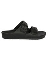 Shop Men's Black Double Buckle Sliders-Full